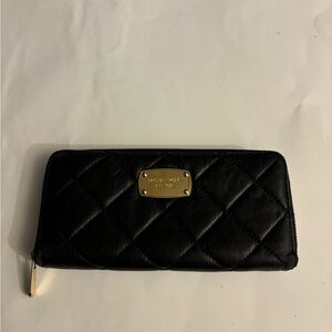 Michael Kors Black Quilted Women's Clutch/Wallet